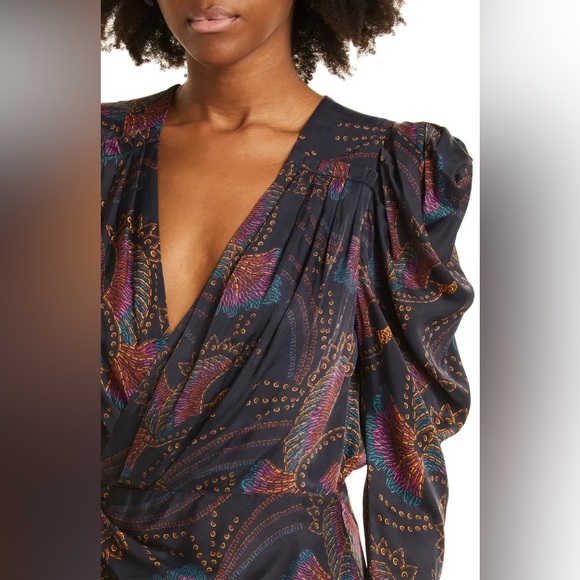 ✨SALE✨ FARM Rio Toucans Long Sleeve Wrap Dress ✨SALE✨ - Picture 10 of 17
